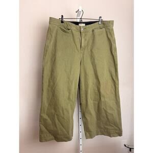 Ava & Viv High Rise Wide Leg Jeans Women’s Size 20 Olive Green NWOT